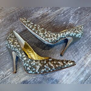 Laundry by Shelli Segal sequins pumps size 6.5